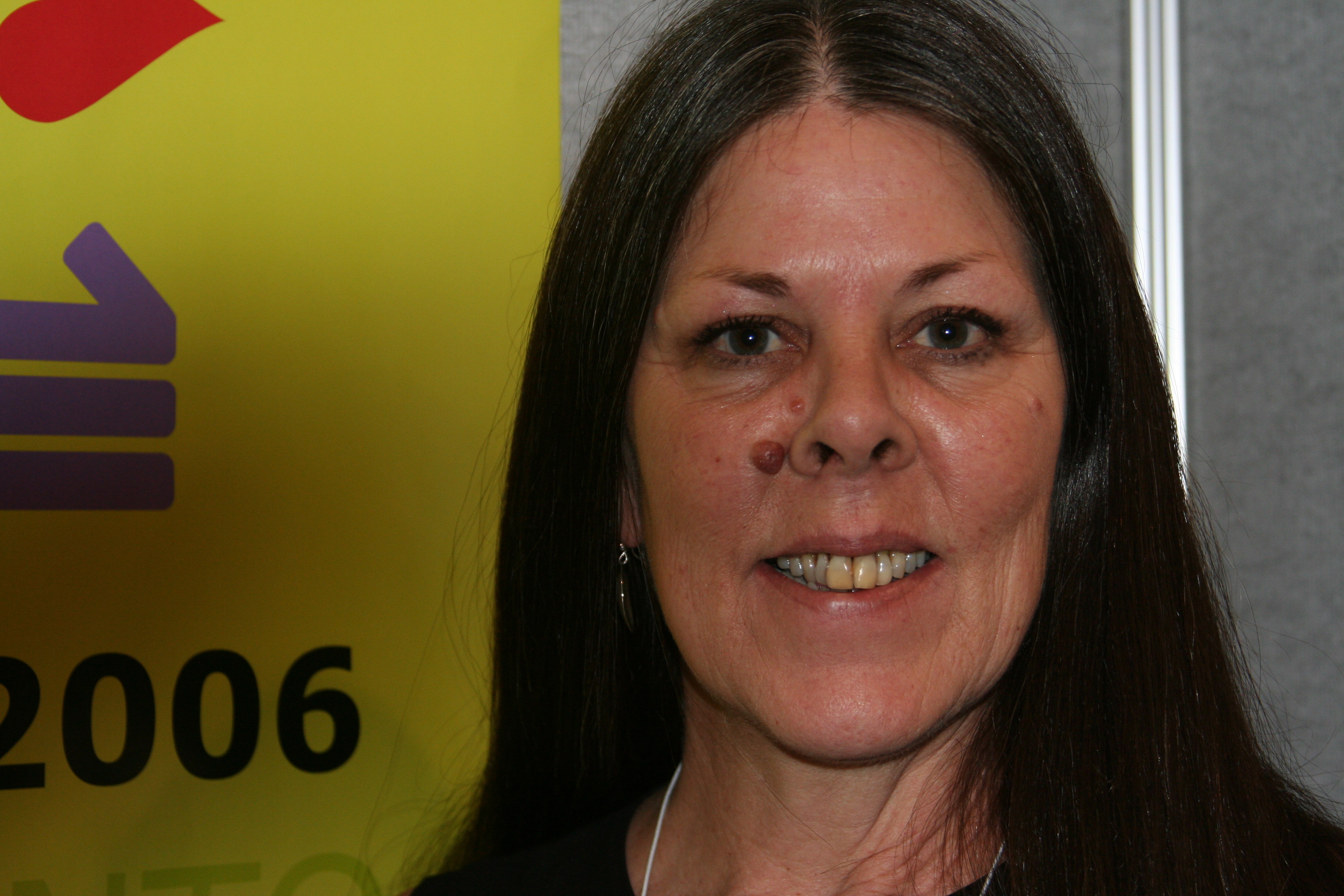 Loreen Willenberg of Lake Elsinore, California, an outspoken activist who has been living with HIV since 1992.